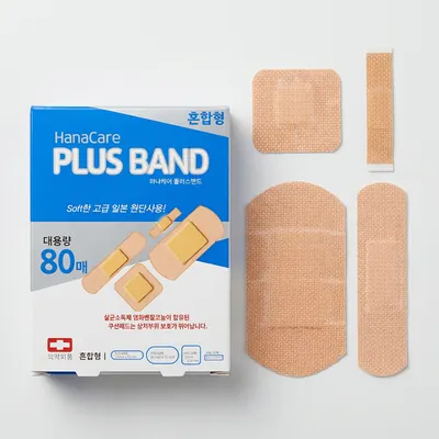 J.pharm+ 하나케어 플러스밴드, 혼합형, 80매, 1개
