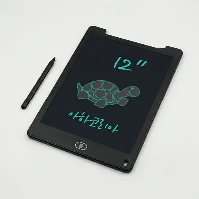 아하코리아 LCD 전자패드 메모 보드, 12인치, 화이트