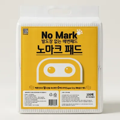 노마크 반려견 강아지 배변패드, 표준형 고흡수, 100매, 1개