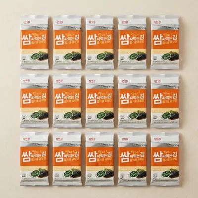 삼육김 쌈싸먹는김 들기름 곱창김, 11g, 20매, 20봉