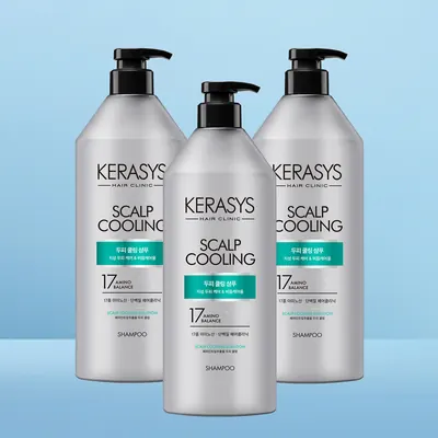 케라시스 두피 쿨링 단백질 샴푸, 980ml, 3개