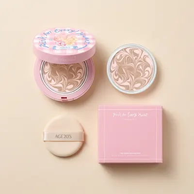 에이지투웨니스 Saki 디오리진 에센스 팩트, 체크, 21호, 본품 1개 + 리필 1개, 1세트