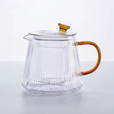 크리스탈 내열유리 티포트 차주전자, 800ml, 1개