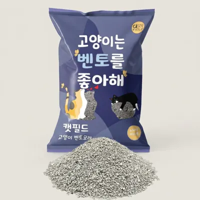 캣필드 고양이모래, 베이비파우더향, 6.5kg, 3봉, 1박스