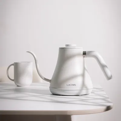루컴즈 온도조절 드립 전기포트, 매트블랙, 800ml, 1개