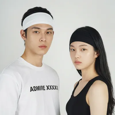 에어로쿨 운동 테니스 스포츠 헤어밴드, 화이트, FREE, 2개