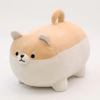 네이처타임즈 뚱뚱 시바견 인형, 그레이, 40cm