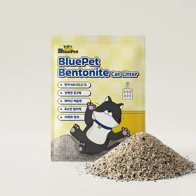 블루펫 고양이모래 벤토나이트, 무향, 6kg, 3개입, 18kg, 1개