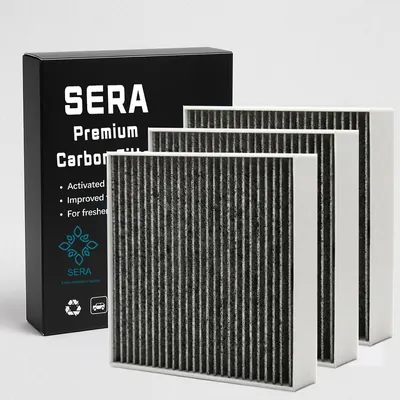 세라필터 자동차 에어컨 필터, SE-15, 활성탄, 향균, 초미세먼지, 3개