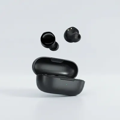 QCY 블루투스 이어폰, QCY-T17APP, 블랙, 1개