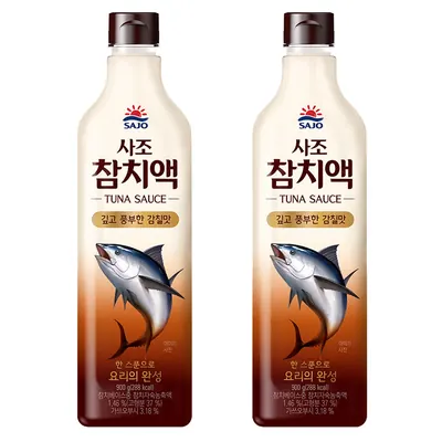 사조 참치액, 900g, 2개