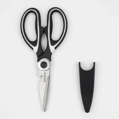 비로르 304 강력 주방 가위, 팬더, 20.5cm, 1개