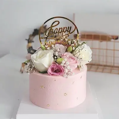 생일 기념일 케이크 토퍼, 레터링B, 1개