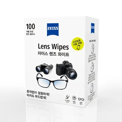 자이스 렌즈 와이프 안경닦이, 100매, 2개