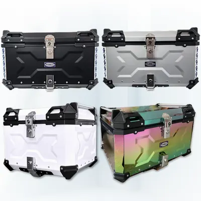 파벨 오토바이 알루미늄 탑박스 배달통, PCX 베스파 슈퍼커브, 완전방수, 100L, 블랙, 1개