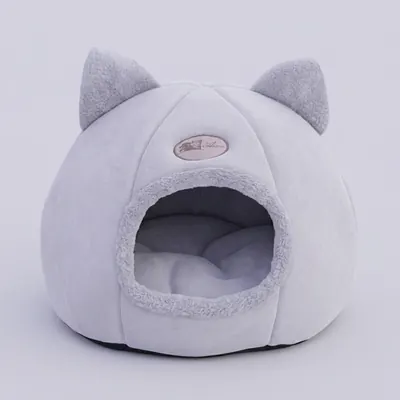 SAY COCOA 고양이 숨숨집 겨울냥이, 그레이, 1개