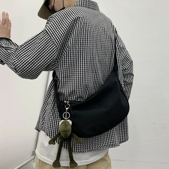 르블링 남녀공용 캔버스 데일리 크로스백
