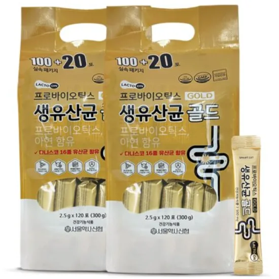 서울약사신협 프로바이오틱스 생유산균 골드 2.5g 120포 (리필팩)