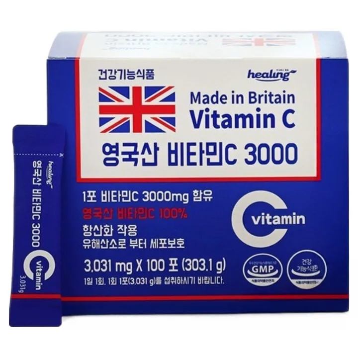 주식회사힐링 영국산 비타민C 3000, 303.1g, 1개