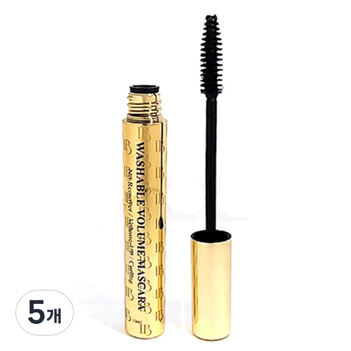 안번지는 마스카라 아이뷰티 마스카라, 단일 색상, 5개