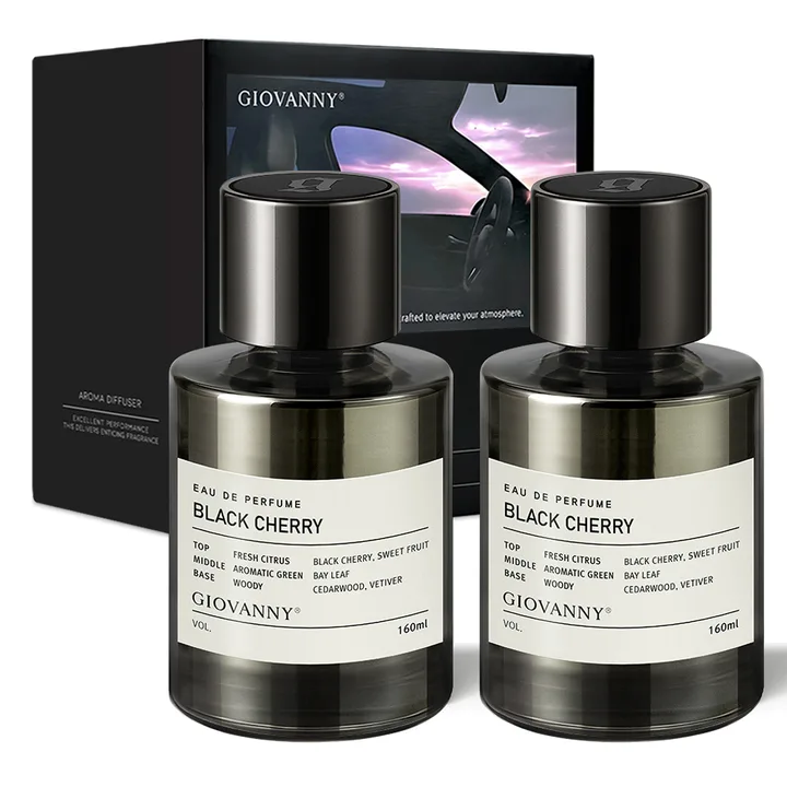 GIOVANNY 차량용 방향제 160ml 2p, 블랙 체리, 1세트