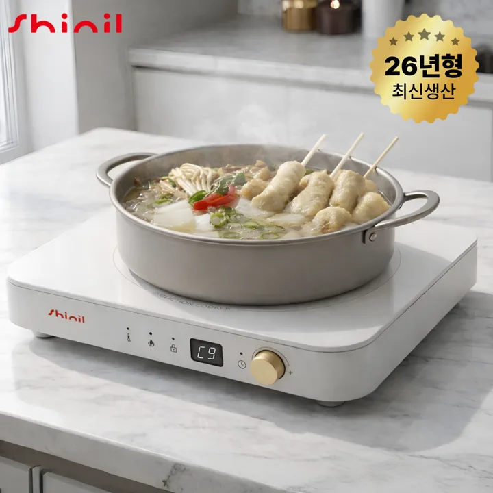 [2026년 신제품] 신일 프리미엄 1구 인덕션 전기레인지 SHL-M2000WT, 일반형, SHL-M2000WT