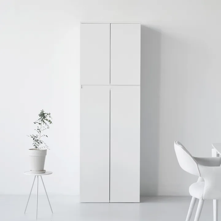 도모디자인 오르딘 주방 키큰 멀티수납장 600 방문설치, 화이트