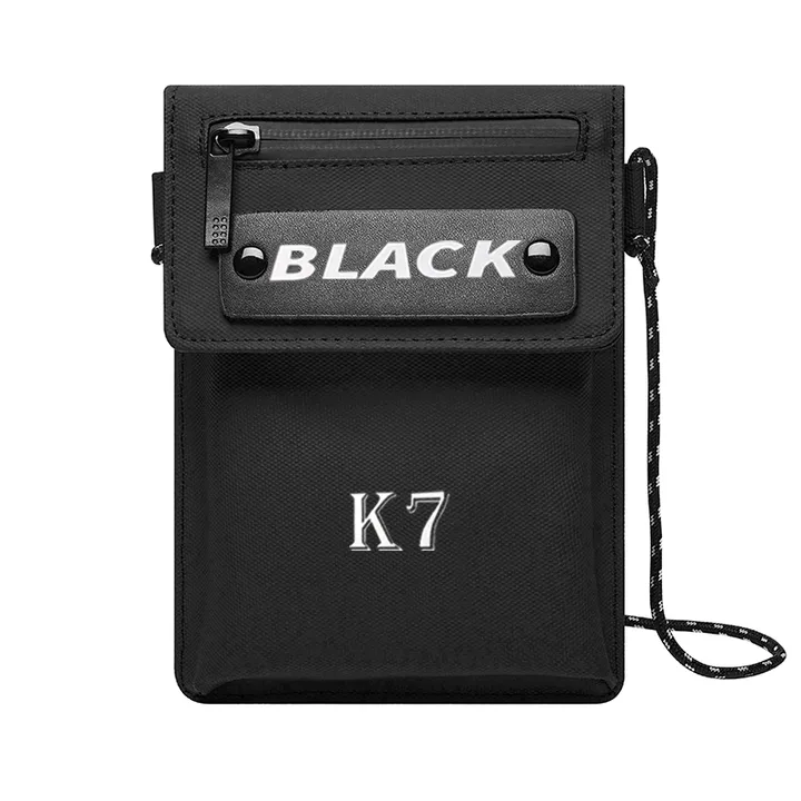 BLACK K7 남녀공용남 여성핸 크로스미니백 방수 간편하고 가벼운 드폰가방 크로스백