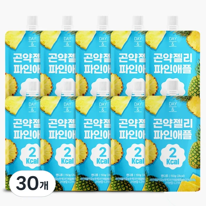 데이앤 곤약젤리 파인애플 2칼로리, 150g, 30개