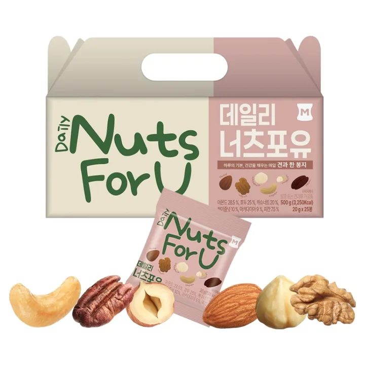 머거본 데일리 너츠포유 믹스넛, 500g, 1개