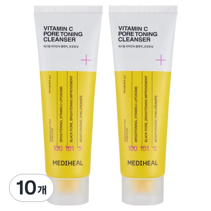 메디힐 모공토닝 클렌징폼, 120ml, 10개