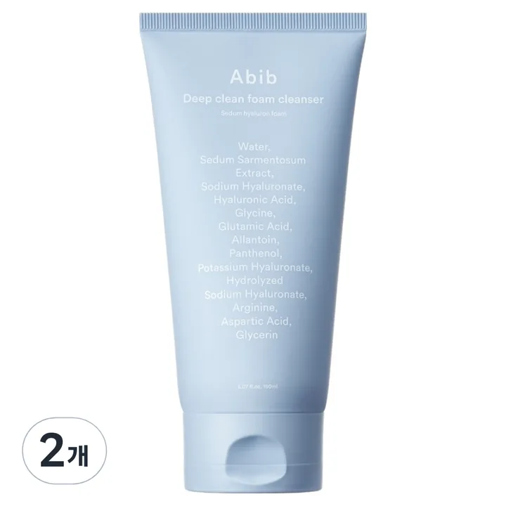 아비브 딥클린 폼 클렌저 수분초 히알루론 폼, 150ml, 2개