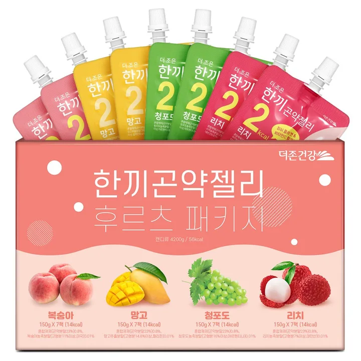 더존건강 한끼곤약젤리 4종 세트 28개입