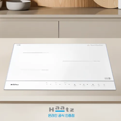 하츠 클레르 3구 인덕션 화이트 매립형 전기레인지 쿡탑, 빌트인, EIC-30HWR252